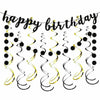 LARGE HAPPY BIRTHDAY SELF INFLATING BALLOON BANNER BUNTING PARTY DECORATION UK