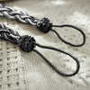 2x Braided Plain Thick Satin Rope Modern Curtain Tie Backs- Tiebacks& Holdbacks
