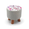 Large Footstool Luxury Upholstered Fabric Foot Rest Ottoman Decor with Legs