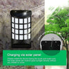 Solar Flickering Flame 60 LED Waterproof Wall Torch Light Garden Lamp Outdoor