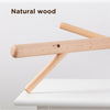 Set of 2 Wooden Wall Mounted Coat Rack Hat Stand Clothes Hanger Hooks Heavy Duty