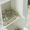Modern Dressing Table Stool Set Makeup Desk w/4 Drawer & Sliding Mirror White