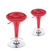 2 Bar Stools Gas Lift Breakfast Bar Chair Kitchen Pub Stool Faux Leather Chrome