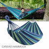 Double Person Camping Canvas Hammock Travel Outdoor Garden Swing Hanging Bed UK