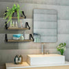3Pcs Wood Wall Floating Shelves Storage Shelving Unit Plant Flower Display Rack