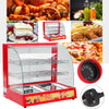 2Tier Commercial HOTFood Pizza Warmer Countertop Cabinet Display Stainless Steel