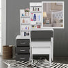 Dressing Table With Drawer, Mirror Stool Set Bedroom Makeup Desk Vanity Table