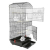 Large Metal Bird Cage Canary Parakeet Budgie Cockatiel Lovebird Tall Cages Black