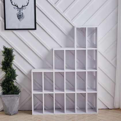 18 Cube Bookcase Shelf Display Cabinet Wood Furniture Storage Unit Cabinet Rack