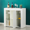 Modern LED White High Gloss Sideboard Storage TV Stand Cupboard Cabinet Unit