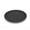 Black Round Non-Slip Tray 16" Serving Drinks Bar Pub Waiter Food Tray Cafe