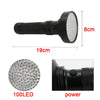 Portable UV LED Flashlight Ultra Bright 100LEDs Violet Torch Blacklight Lamp UK