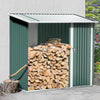 Garden Shed Galvanised Steel Outdoor Firewood Storage Log Store Tool Cabinet