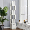 Rotatable Slim Corner Display Cabinet Shelf Cupboard Storage Bookcase Home Decor