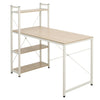 Corner Computer Desk with 4 Tier Bookshelf Home Office Study Desk Laptop Table