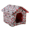 UK Outdoor Pet Rainproof House Shelter Cat Dog Kennel Indoor Garden Bed Washable
