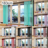 Voile Shimmer Net Curtain Sheer Slot Top Rod Pocket Window Drape Single Panel UK