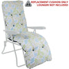 Sun Lounger Cushion Outdoor Garden Patio Recliner Thick Padded Replacement Spare
