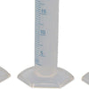 4X Plastic Measuring Cylinder Trial Liquid Tube Laboratory Test exact Graduated