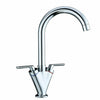 Modern Kitchen Sink Mixer Taps Swivel Spout Single Lever Chrome Brass Faucet