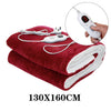 HEATED PLUSH ELECTRIC THROW SOFT FLEECE WINTER OVER BLANKET W/DIGITAL CONTROLLER