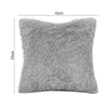 Grey Soft Fluffy Fur Plush Cushion Cover Pillow Case Sofa Living Room Home Decor