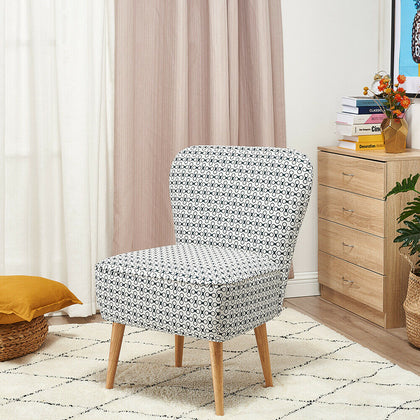 Retro Bedroom Accent Chair Upholstered Lounge Dining Living Room Chair Home