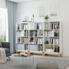 Bookcase 8 Cubes Bookshelf White Storage Shelving Unit Display Cabinet