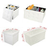 Folding Storage Ottoman Seat Stool Footstool Toy Storage Box Small/Large UK