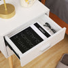 Modern Bedside Table with 2 Drawers Nightstand Storage Cabinet Bedroom White