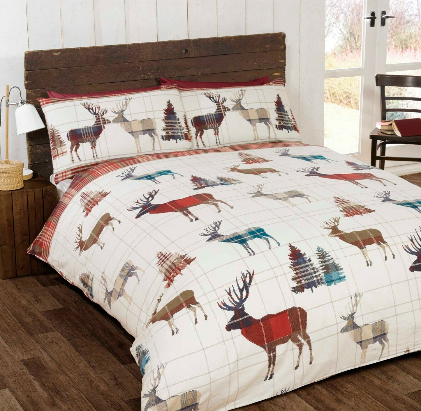 THERMAL 100% BRUSHED COTTON FLANNELETTE QUILT DUVET COVER BED SET COSY WARM SOFT