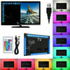 UK 5m LED Strip USB Light IP65 5050 RGB TV LED Strip With Remote Controller