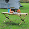 Portable Folding Table Roll Up Tabletop Outdoor Camping Picnic + Carrying Bag