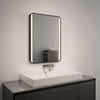 Modern Illuminated Bathroom Mirror With LED Light Demister Pad Touch Switch