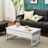 Lift Up Top Coffee Tables with Hidden Storage Metal Frame Leg Modern Tea Table