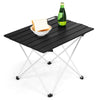 Portable Folding Camping Table Aluminum Lightweight Roll Up Table Carrying Bag