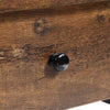 Narrow Side Table 2-Tier Console Desk with Drawer Wood Nightstand Open Shelf UK