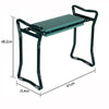 PORTABLE FOLDING PAD FOAM PADDED GARDEN KNEELER PAD STOOL SEAT AND TOOL BAG UK