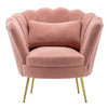 Upholstered Oyster Armchair Scallop Tub Chair Cocktail Wing Back Lotus Seat Sofa