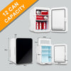 10L Mini Fridge Portable Cooler Warmer Food Drinks Skincare Car Table Top Office