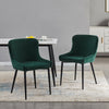 2X Velvet Dining Chairs Diamond Seat Padded Kitchen Dining room Chairs CLIPOP