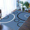 Modern Grey Blue Rugs Mat Large Small Living Area Soft Thick Hallway Runner