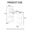 White Office Computer Desk with 4 Tier Shelves PC Laptop Study Table Workstation
