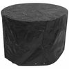 Woodside Black Small Round Waterproof Outdoor Garden Patio Set Furniture Cover