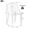Set of 2 Modern Velvet Dining Chairs Accent Chairs Kitchen Leisure Chairs HT