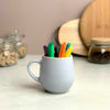 Set of 4 Stoneware 480ml Snug Mugs Ice Cream Coffee Pastel Pink Blue Lilac Mint