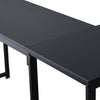 Black Computer Desk L Shape Home Office Desks Large PC Workstation Corner Table