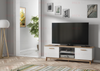 Stylish TV Unit Cabinet TV Stand - Matt Body & Matt White Doors