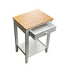 BEDSIDE TABLE CABINET WHITE STORAGE SHELF & DRAWER BEDROOM STORAGE CABINET