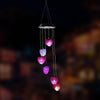 Wind Chimes Solar Powered LED Light Changing Hanging Garden Yard Outdoor Decor